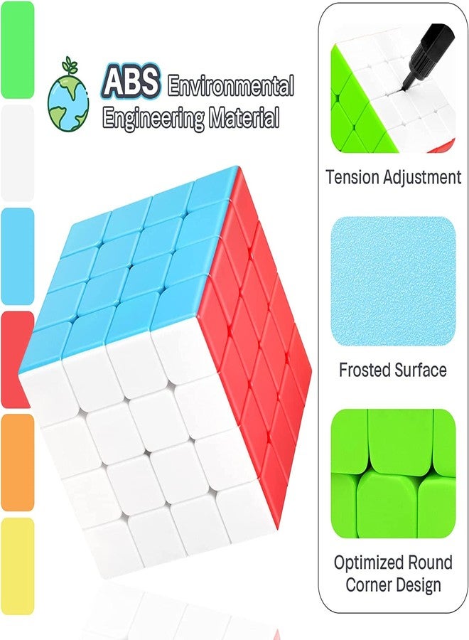 AUTHFORT Original Stickerless 4x4 Magic Cube, Speed Cube 4x4 Fast and Smooth Cube, Christmas Gift for Kids & Adult (Speed Cube 4x4) - Image 5